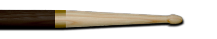 Manico e sticks in Hickory tinta Palissandro L=415mm ∅=13mm Peso: da 48gr a 60gr