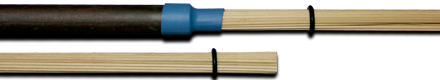Manico e sticks in Hickory, manico tinta Palissandro L=360mm ∅=13,5mm Peso: da 48gr a 60gr